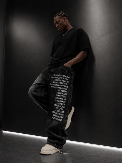 Poetry Motion Black Jeans
