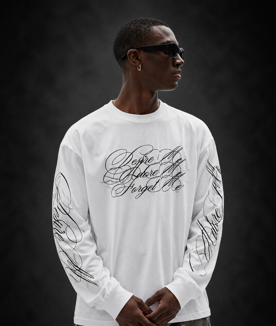 Obsidian Script Long Sleeve Tee