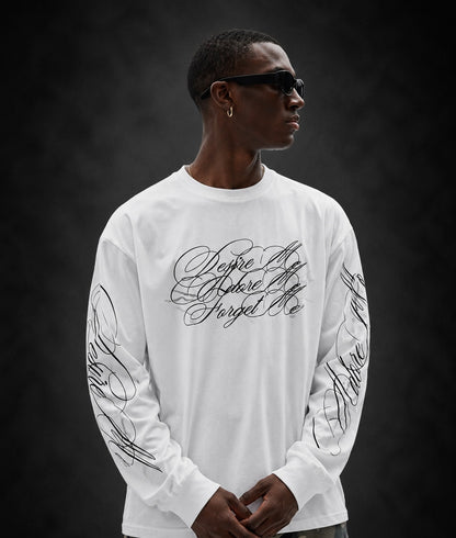 Obsidian Script Long Sleeve Tee
