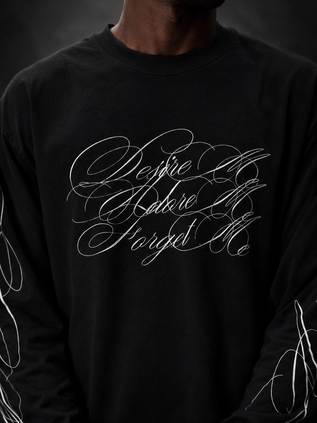 Obsidian Script Long Sleeve Tee