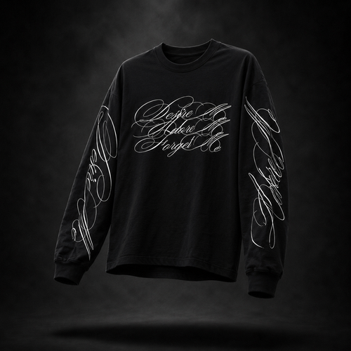 Obsidian Script Long Sleeve Tee