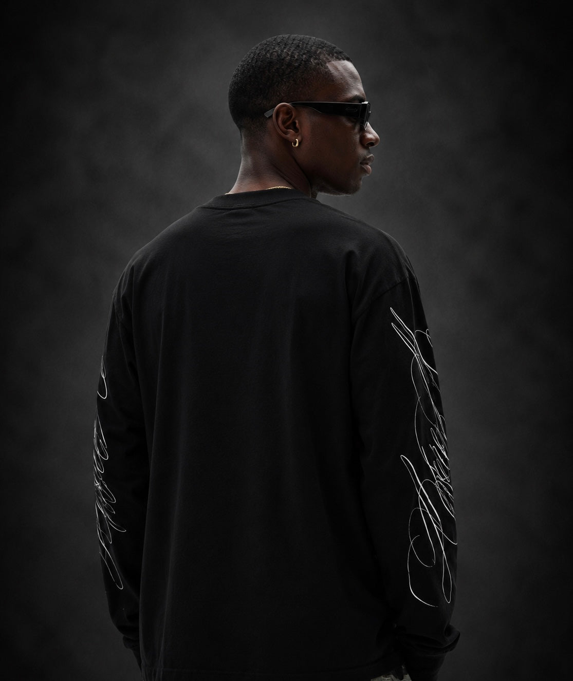 Obsidian Script Long Sleeve Tee