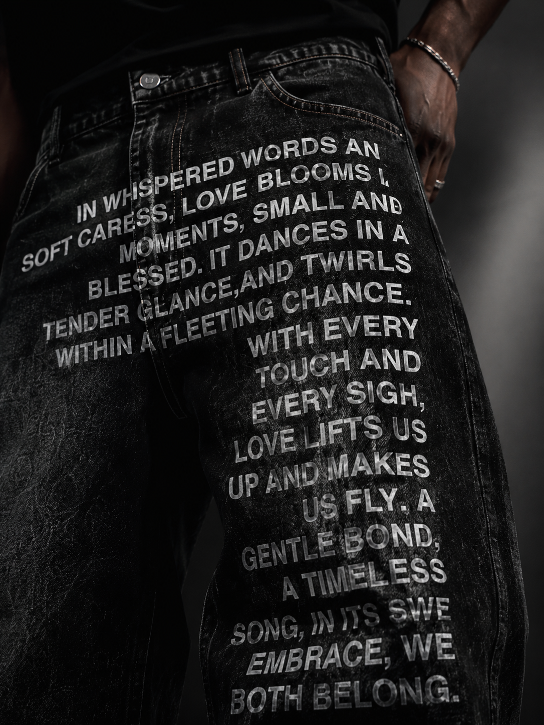 Poetry Motion Black Jeans