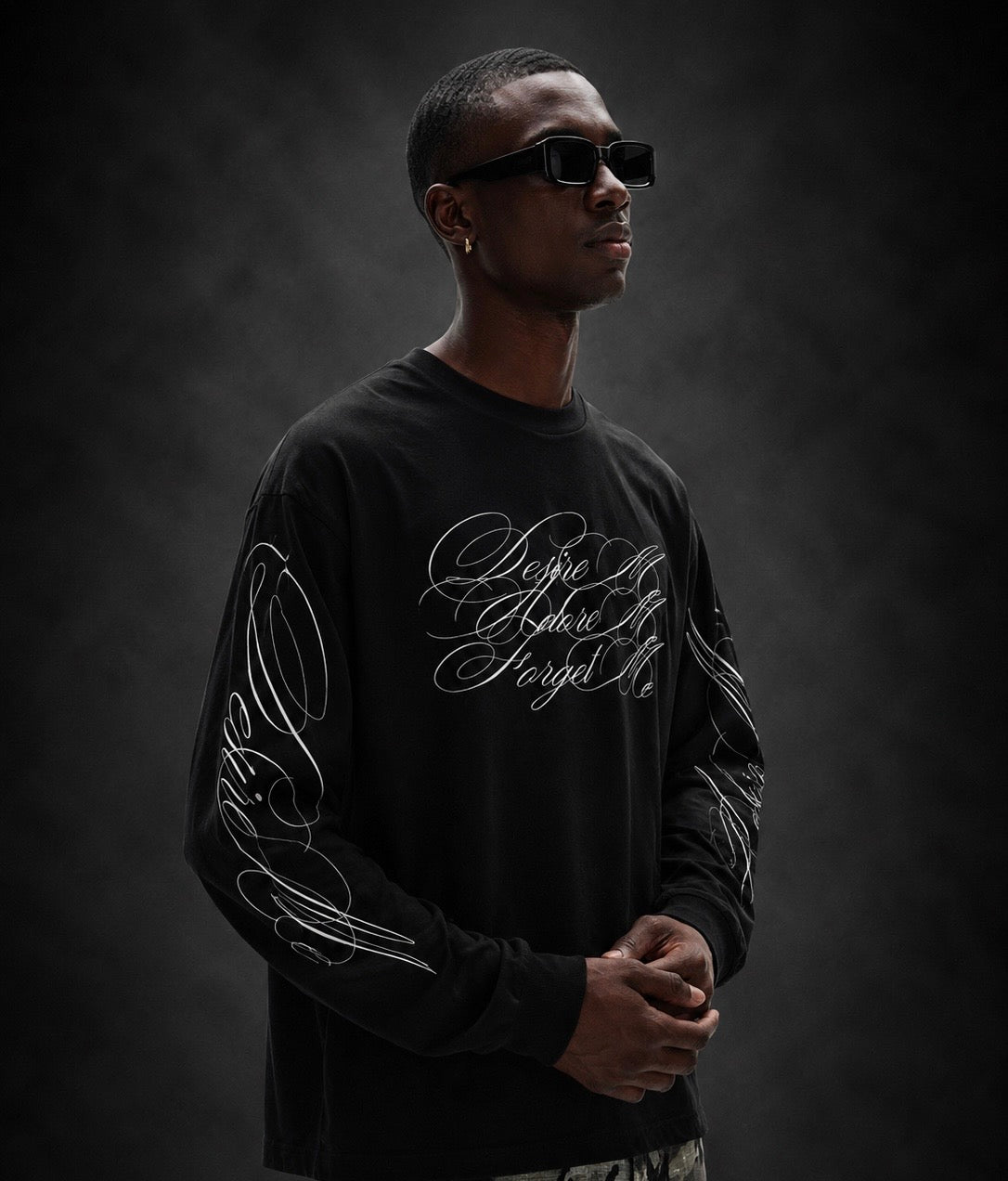 Obsidian Script Long Sleeve Tee